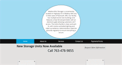 Desktop Screenshot of medinaministorage.com