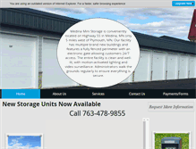 Tablet Screenshot of medinaministorage.com
